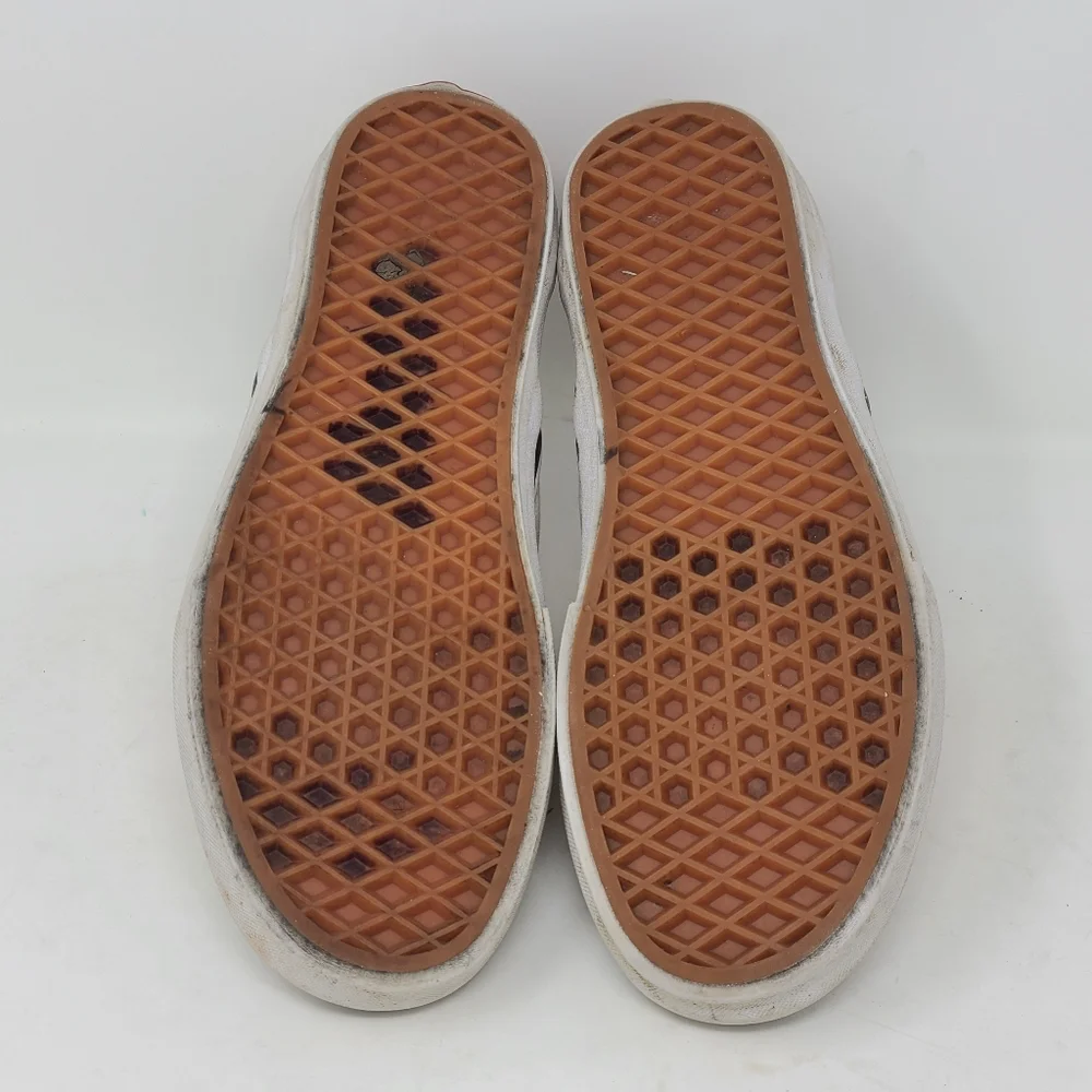 VANS Classic Slip On Low Top Canvas Shoes Rainbow Checkered Skate Pride size 6.5